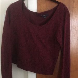 American Eagle long sleeve crop top